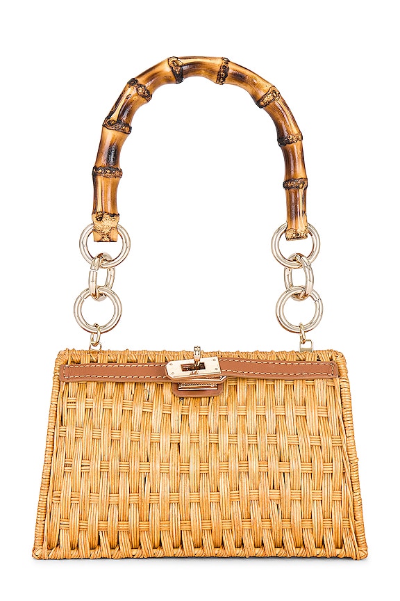 view 2 of 5 SAC À MAIN AVEC ANSE CHIARA in Light Honey