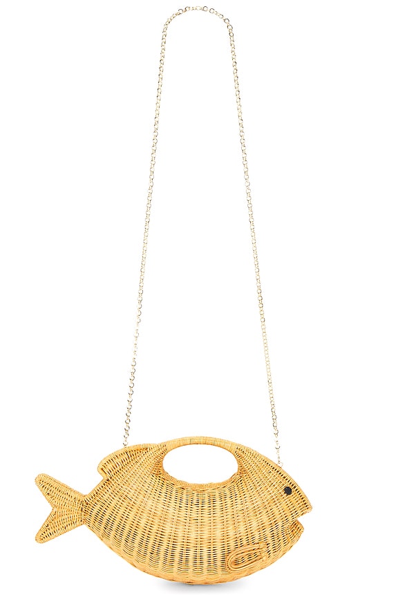 view 1 of 5 Daniel Fish Top Handle Bag in Light Honey