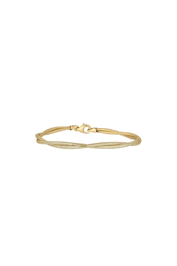 view 2 of 3 Interwoven Gold Bracelet in 14k Yellow Gold