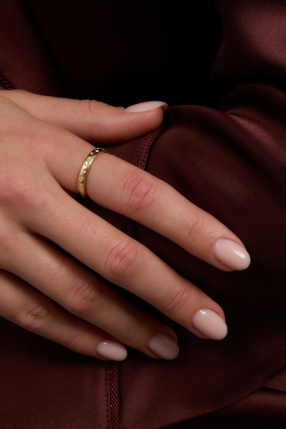 view 2 of 2 Northern Star Diamond Ring in 14k Gold & White Diamond