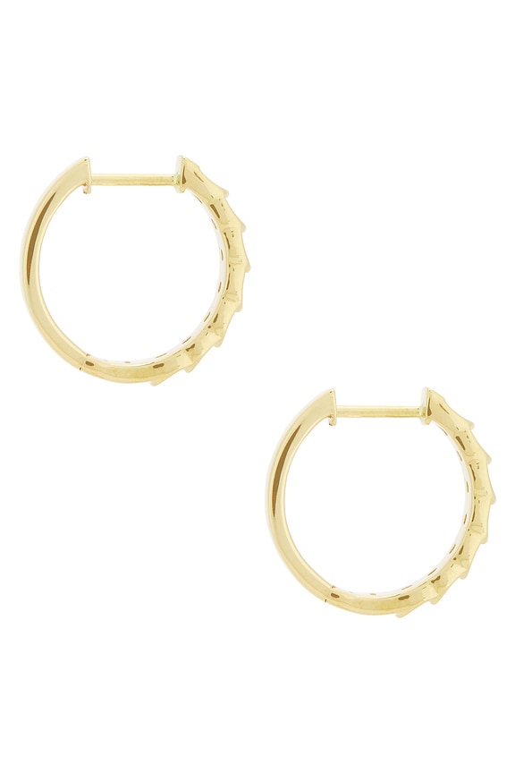 view 2 of 3 BOUCLES D'OREILLES LA SCALA in 10k Yellow Gold & Lab Diamond