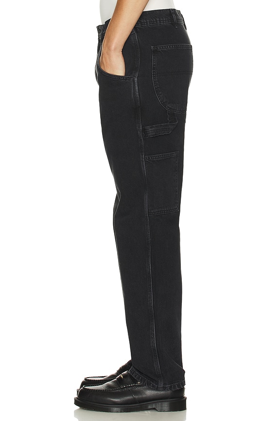 view 2 of 5 80s Painter Pant in Stonewashed Black Denim