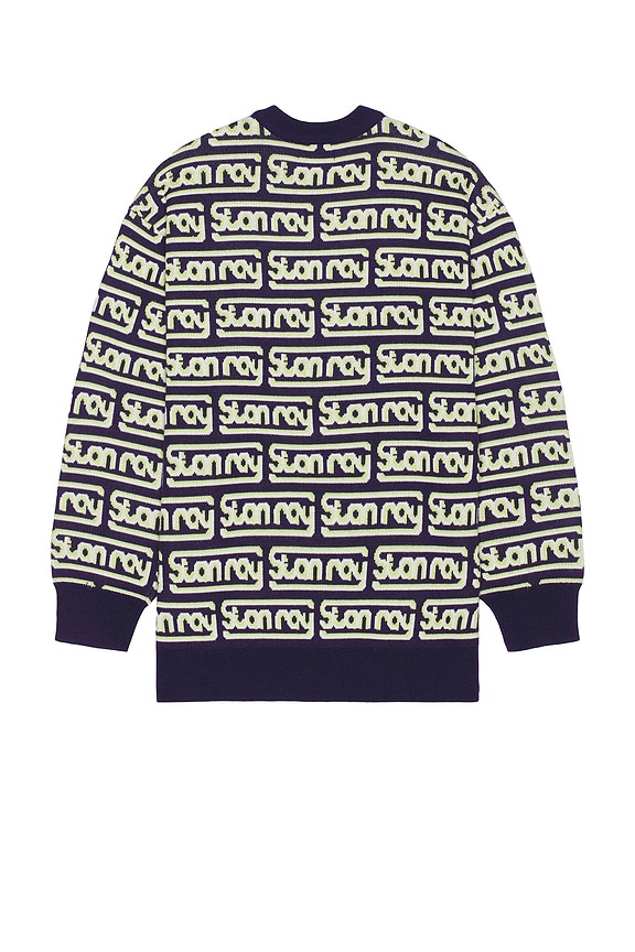 view 2 of 3 Knitted Sweater in Moto Repeat