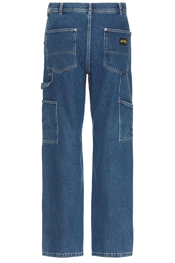 view 2 of 7 Double Knee Pant in Heavy Stone Wash Denim