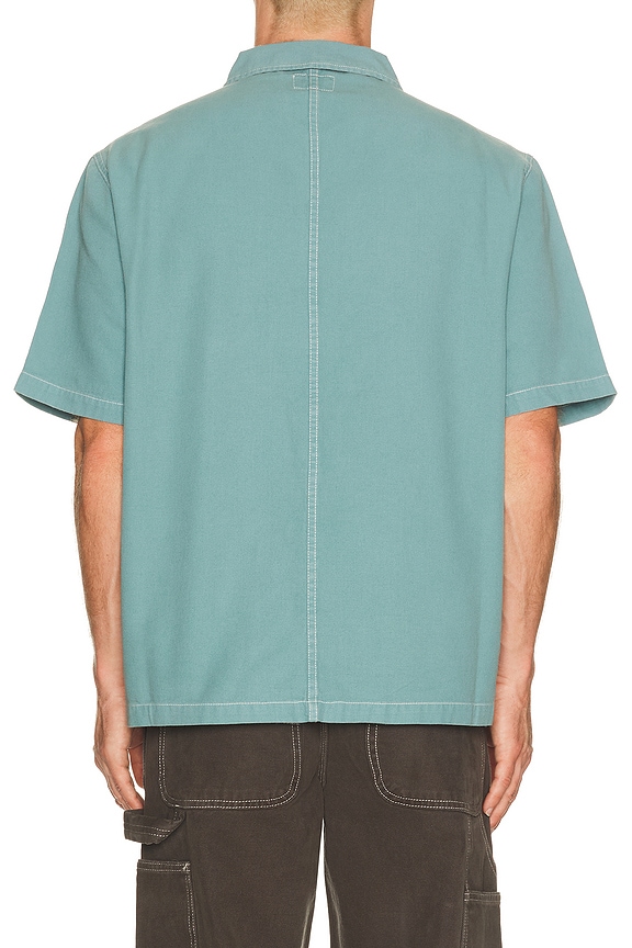 view 2 of 4 Short Sleeve Painter Shirt in Brittany Blue Canvas