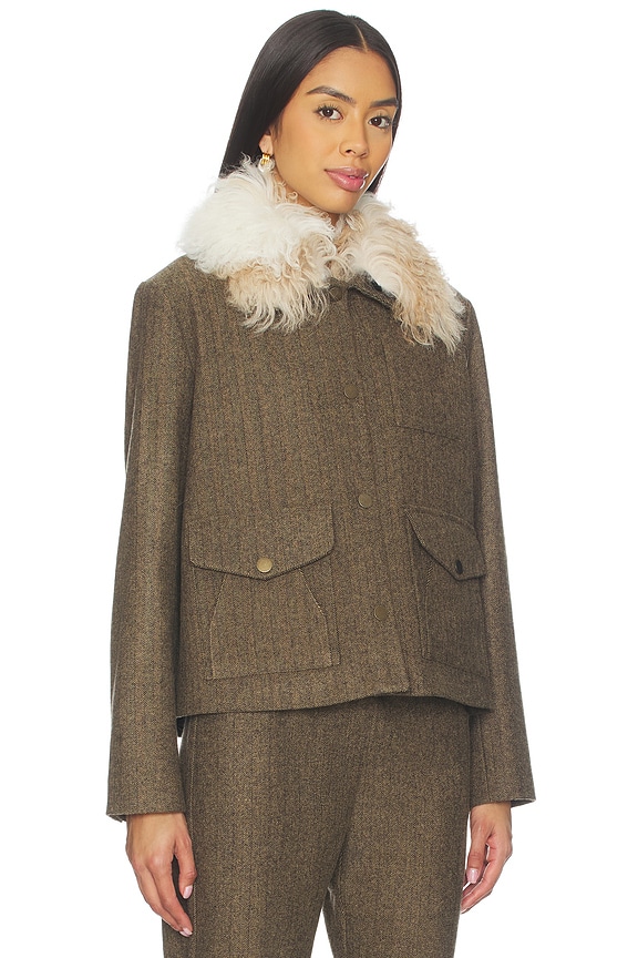 view 2 of 4 Harper Jacket in Black & Beige