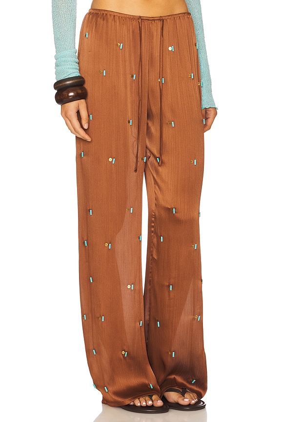 view 2 of 6 Manoce Pant in Brown