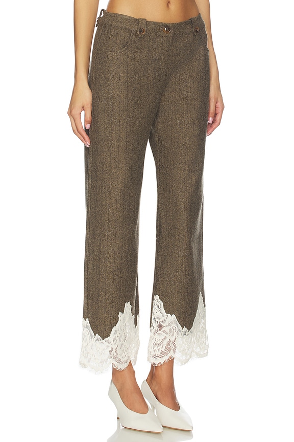 view 2 of 6 Vivienne Pant in Black & Beige