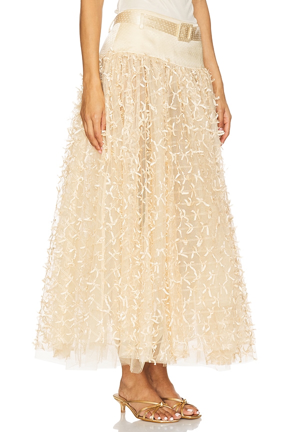 view 2 of 6 Mosean Skirt in Beige