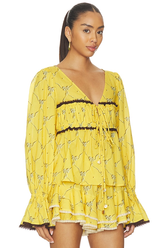 view 2 of 4 Riby Top in Yellow