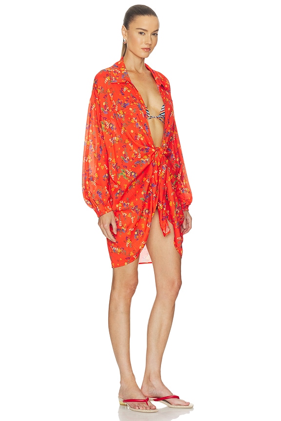 view 2 of 3 BEATRIZ トップ in Red