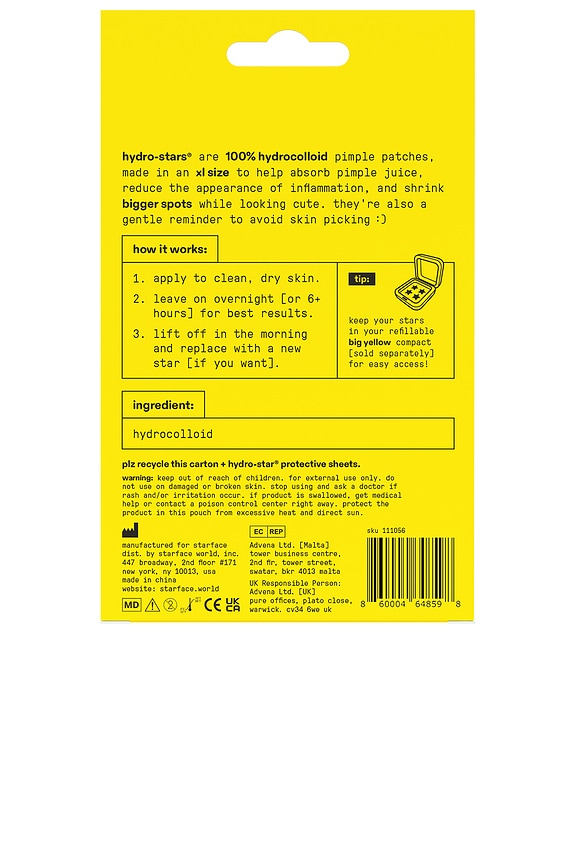 view 2 of 6 PATCHS ANTI-BOUTONS XL HYDRO-STARS PIMPLE PATCHES in 