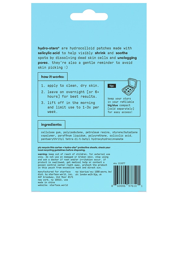 view 2 of 6 HYDRO-STAR + SALICYLIC ACID PIMPLE PATCHES ニキビパッチ in 