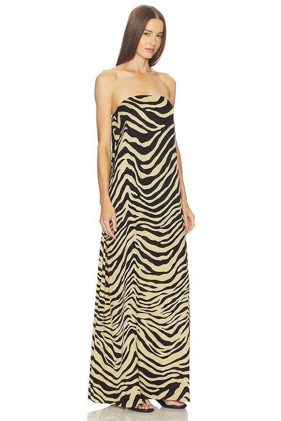 view 2 of 5 Sloan Silk Dress in Zebra Print