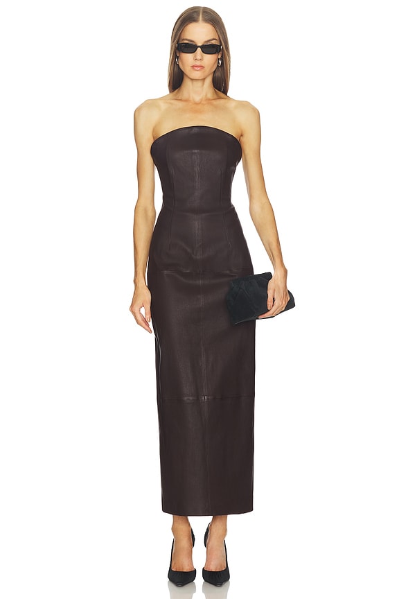 view 1 of 3 VESTIDO BILLY in Chocolate