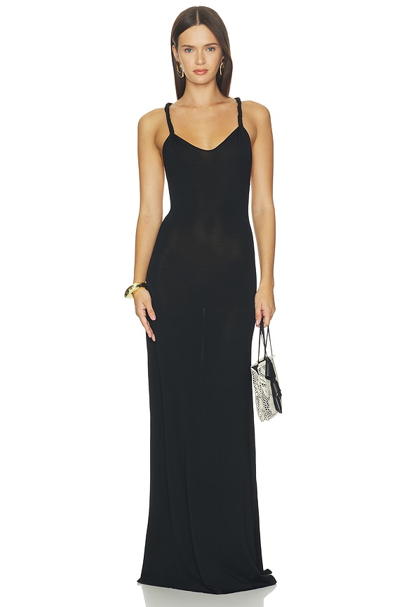 view 2 of 5 Araminta Knit Twist Gown in Black