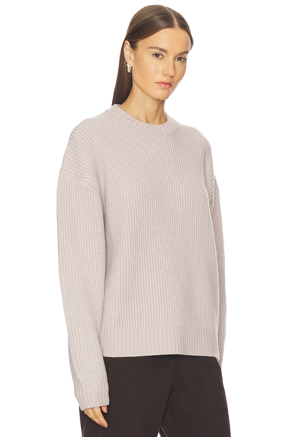 view 2 of 4 Madisyn Classic Knit Crewneck in Cement