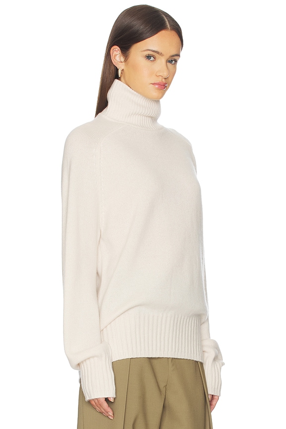 view 2 of 6 Fayy Cashmere Turtleneck Sweater in Cream