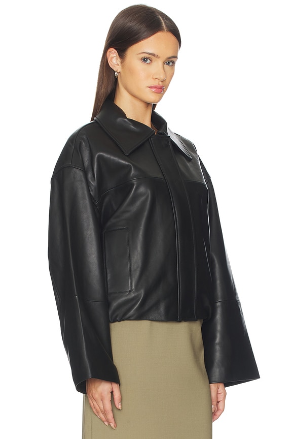 view 2 of 6 Millie Leather Jacket in Black