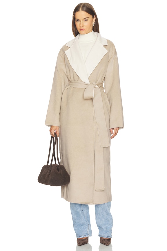 view 2 of 6 Anais Coat in Grey Beige