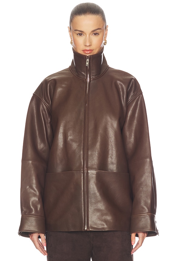view 2 of 7 Mason Jacket in Chocolate Brown
