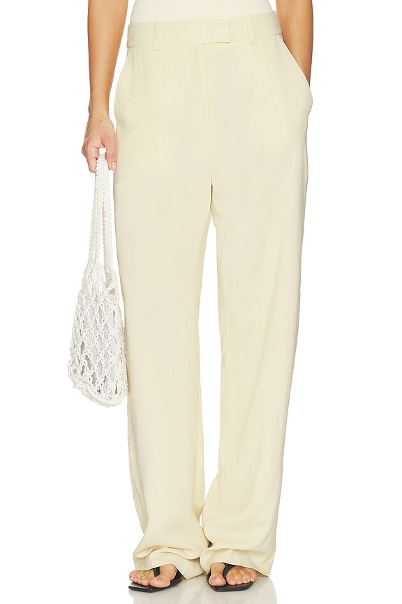 view 1 of 8 Vicki Trouser in Butter Yellow