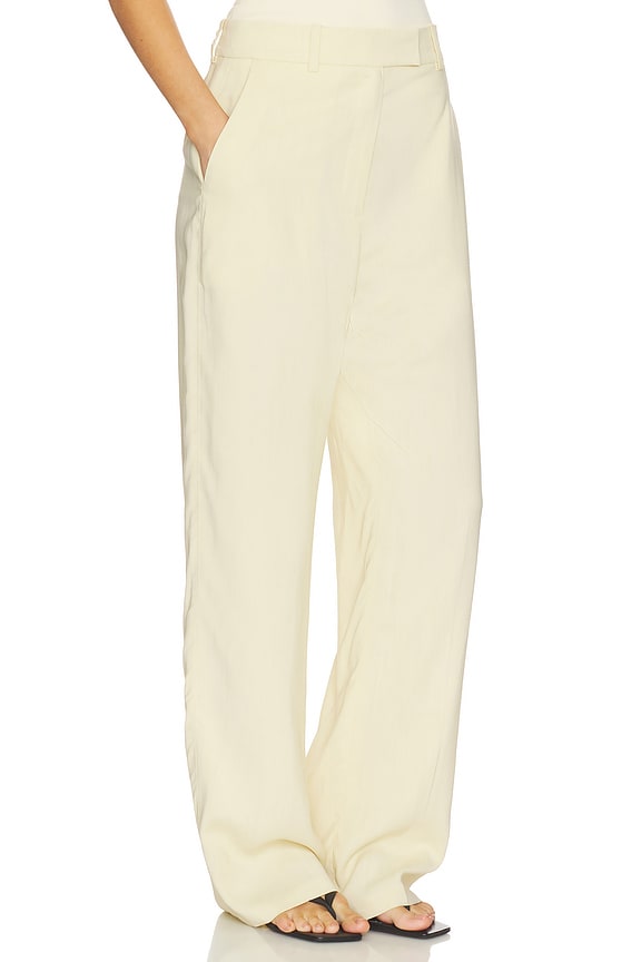 view 2 of 8 Vicki Trouser in Butter Yellow