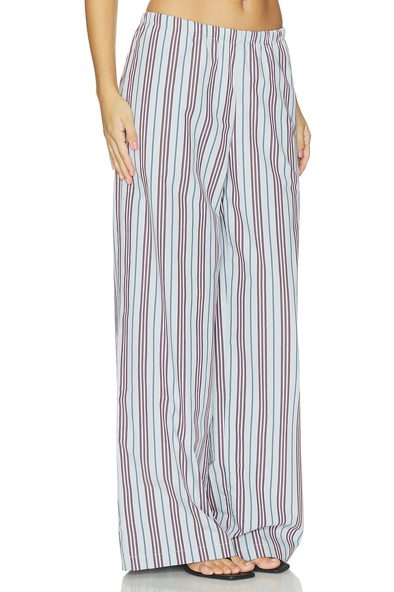 view 2 of 8 PANTALON VICTORIA in Light Blue & Pink Stripe