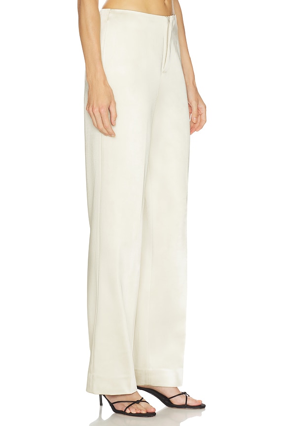 view 2 of 8 Cosette Trouser in Satin Beige