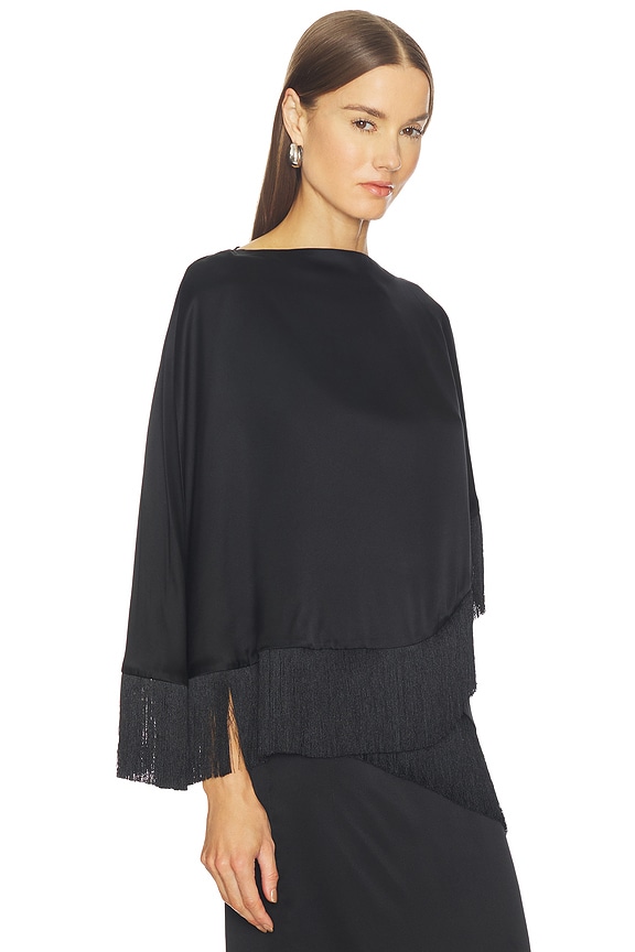 view 2 of 5 Joelle Silk Top in Black