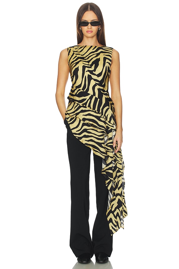 view 1 of 7 EVERLEE 탑 in Zebra Print