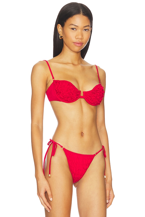 view 2 of 4 HAUT DE MAILLOT DE BAIN À ARMATURES MISA in Red