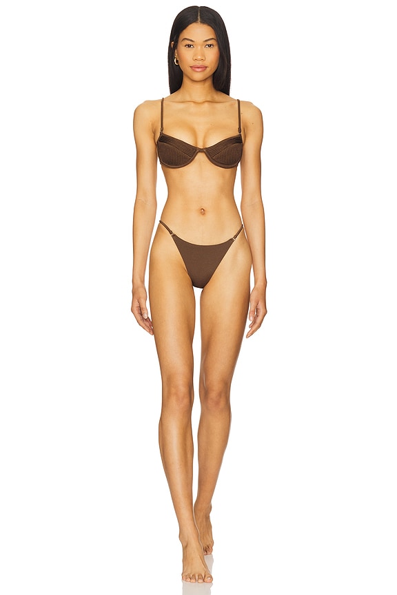 view 1 of 3 Amy Bikini Set in Brown
