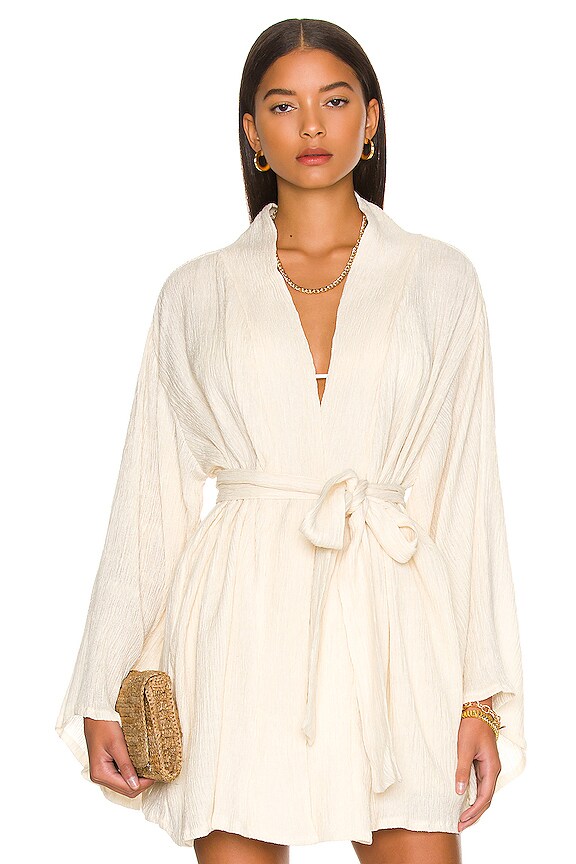 view 2 of 6 Rumba Mini Robe in Cream