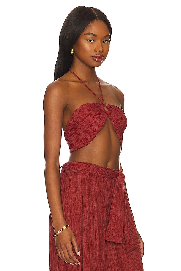 view 2 of 4 Selena Top in Mahogany