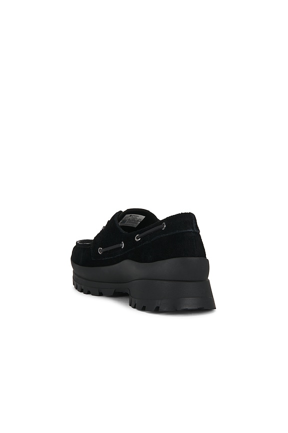 Sperry x Pleasures 3-Eye Vibram Turn-lock Lug Boat Loafer in Black