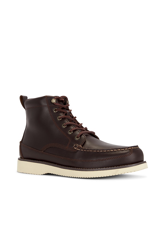 view 2 of 5 x One of these Days Tony Moc Boot in Chocolate Leather Smooth