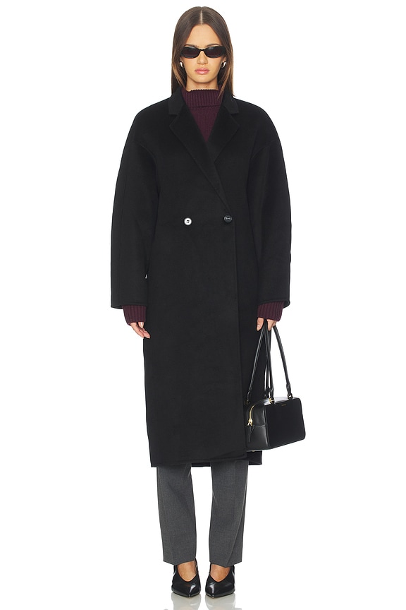 view 2 of 4 Basile Coat in Black