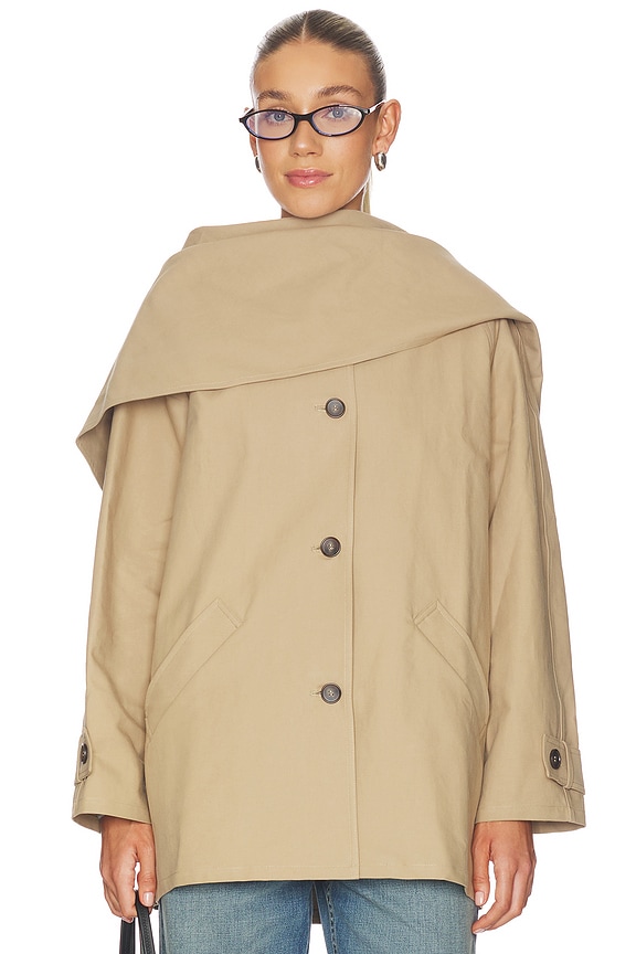 view 1 of 5 BLOUSON MELINE in Mushroom