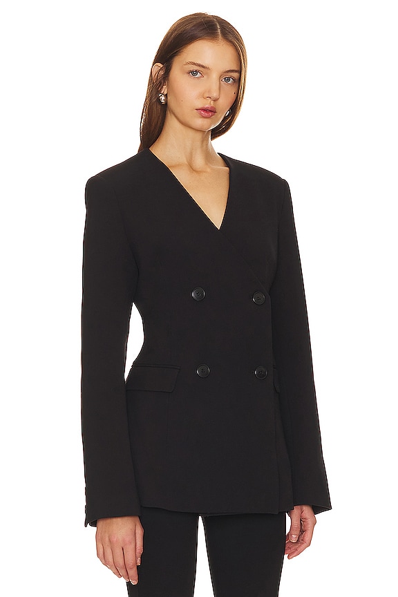 view 2 of 4 Filippa Collarless Blazer in Black