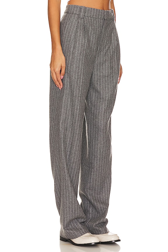 view 2 of 5 Roen Pant in Heather Grey Stripe