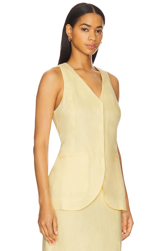view 2 of 4 Adan Vest Top in Yellow