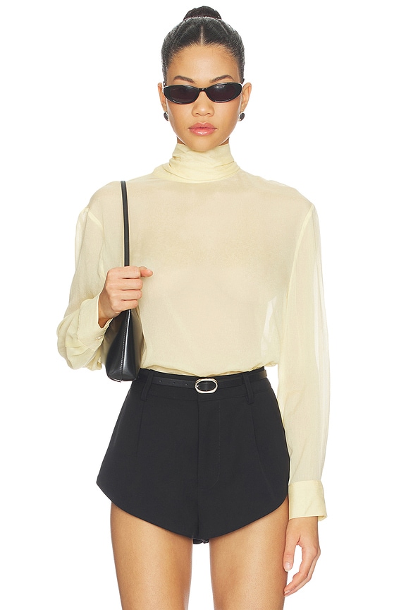view 1 of 5 Celine Blouse in Pale Yellow