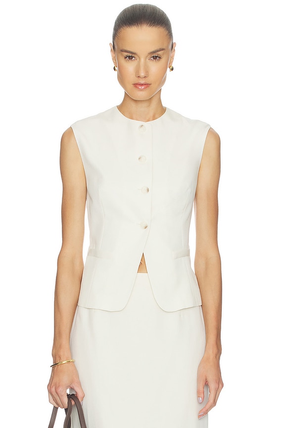 view 1 of 4 Elira Vest in Egret
