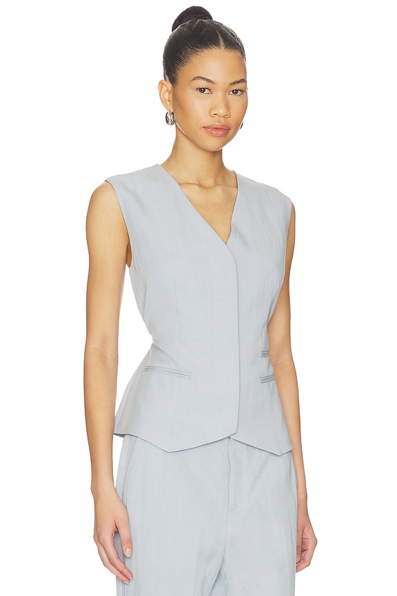 view 2 of 4 lan Vest in Ash Blue
