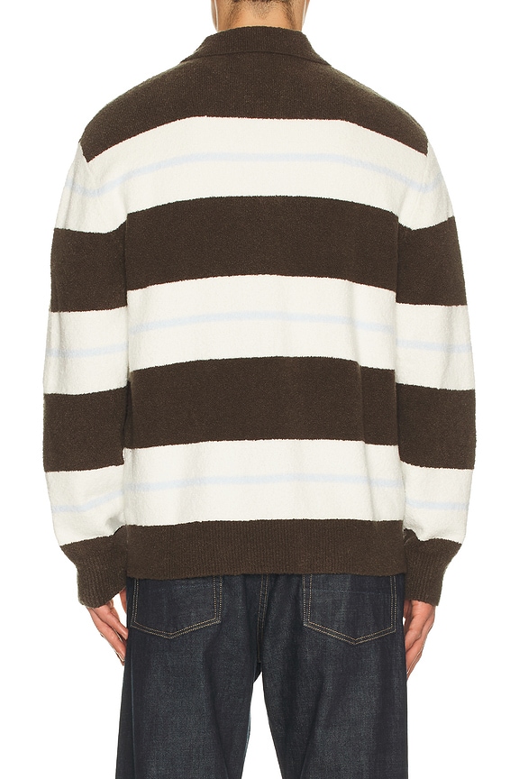 view 2 of 4 Sanino Polo in Black Olive Stripe