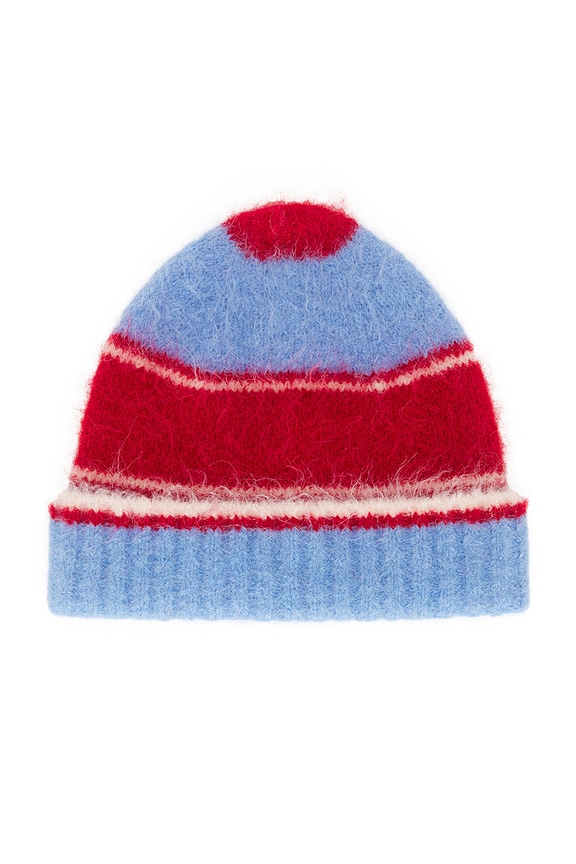 view 2 of 3 Sajeanne Beanie in Haute Red Stripe
