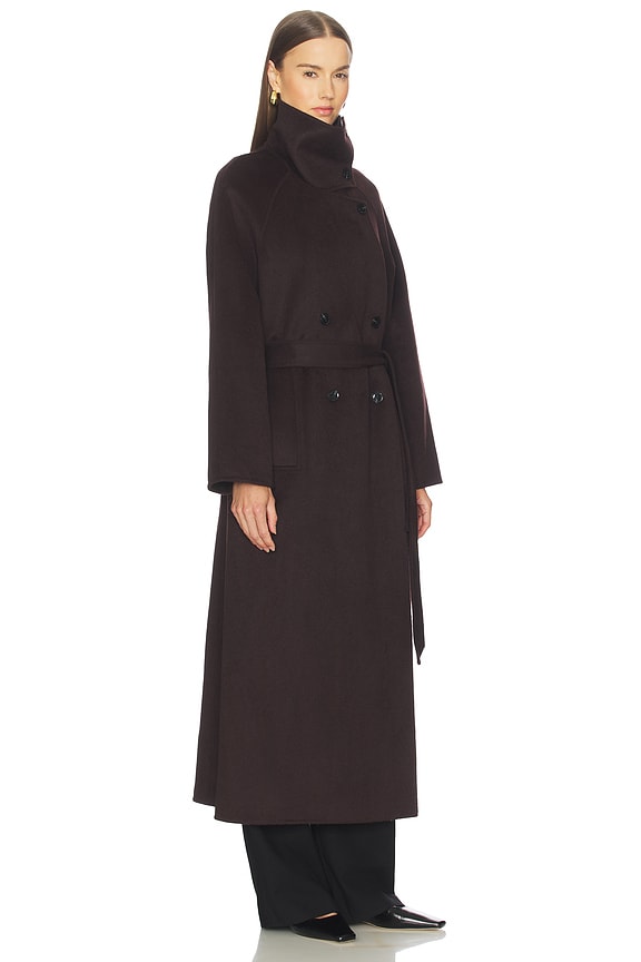 view 2 of 3 Sahanne Coat in Black Coffee