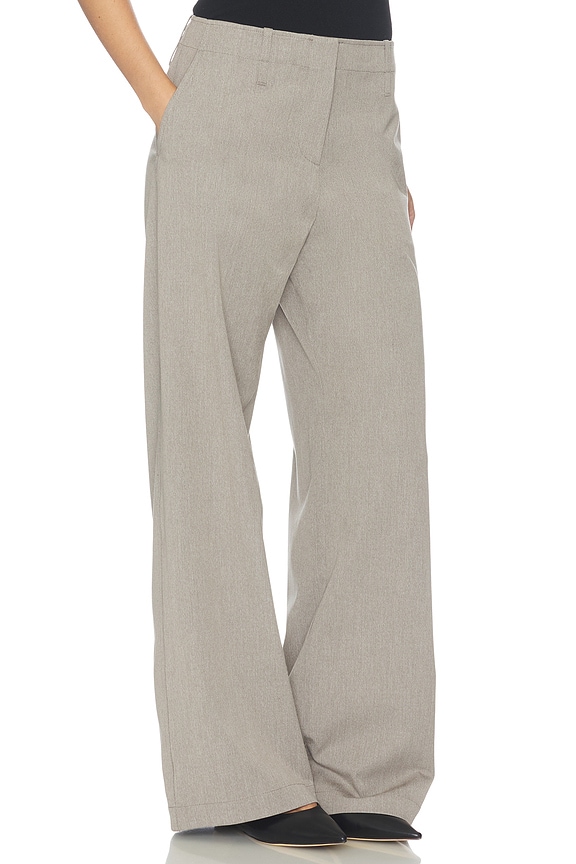 view 2 of 6 PANTALÓN CON TRABILLA SAHEAVEN in Lead Gray Melange