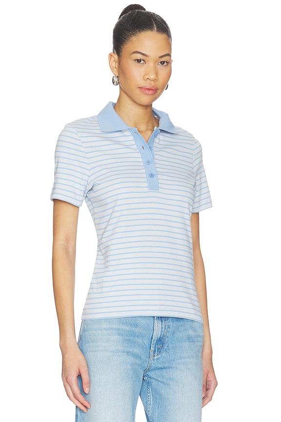 view 2 of 4 SAELLA 반팔 폴로 in Bel Air Stripe